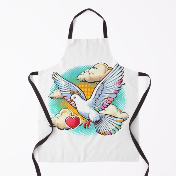 Item preview, Superhero angel white dove with clouds and heart in the sky,Angel,angel art,divine power,Superhero designed and sold by Expressions-Sel.