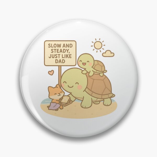 Item preview, Turtle Dad with Baby on the Beach designed and sold by Daniel-DL.