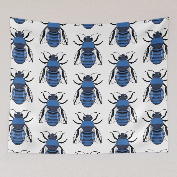 Aperçu de l'œuvre Abeille bleue du verger créée et vendue par DinoDoggie.