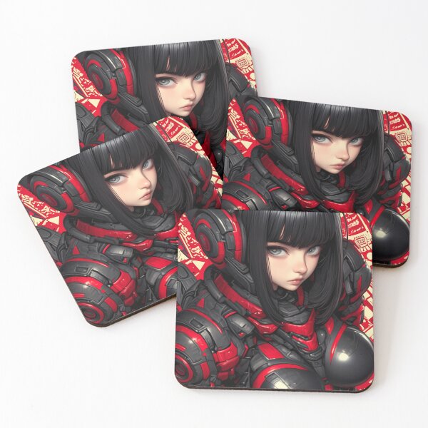 Item preview, Cyber Warrior Anime Girl Futuristic Mech Suit Battle Readiness designed and sold by mildaclairmo.