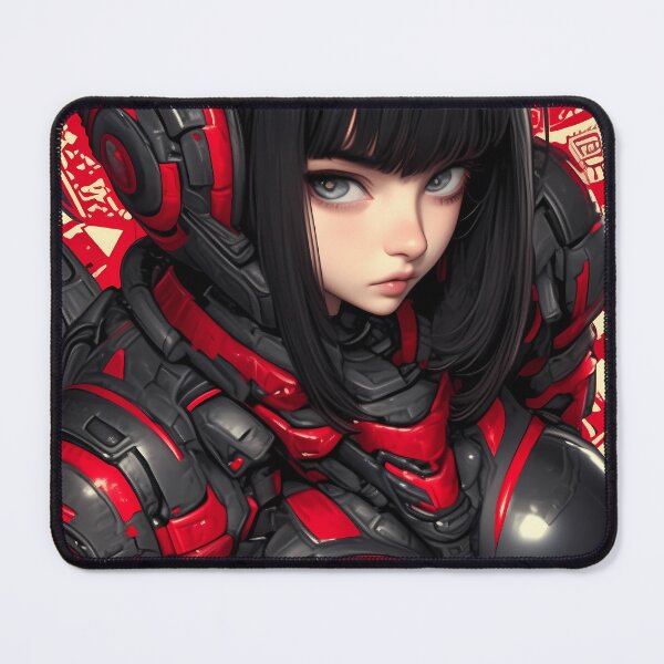 Item preview, Cyber Warrior Anime Girl Futuristic Mech Suit Battle Readiness designed and sold by mildaclairmo.