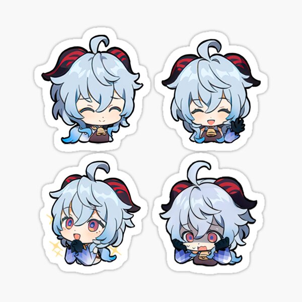 Item preview, Ganyu Sticker Set Genshin Impact designed and sold by Astral Drop.