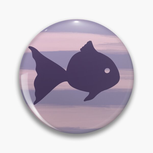 Item preview, Purple fish on pastel stripes designed and sold by CrocoDi.