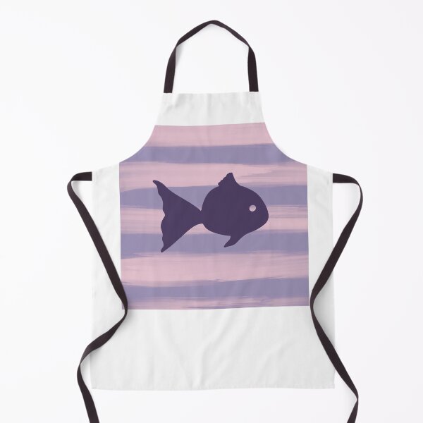 Item preview, Purple fish on pastel stripes designed and sold by CrocoDi.