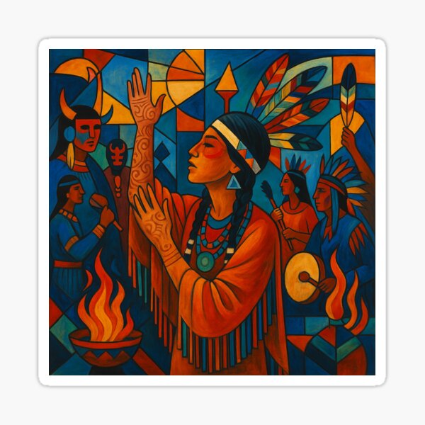 Item preview, native american rituals designed and sold by DaykoArt.