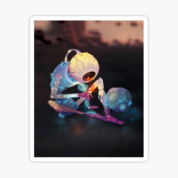 Item preview, Copy of Cyberpunk Glowing Eye Robot - Sci-Fi Digital Art designed and sold by NileOasis.