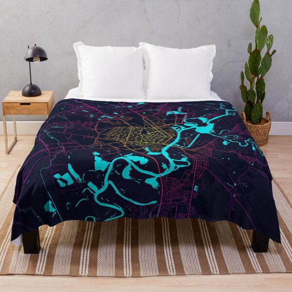 Item preview, Gomel City Map Belarus - Neon designed and sold by deMAP.