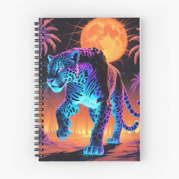 Item preview, Glitching Cyber Jaguar in the Depths of the Wasteland designed and sold by Blueangelgal.