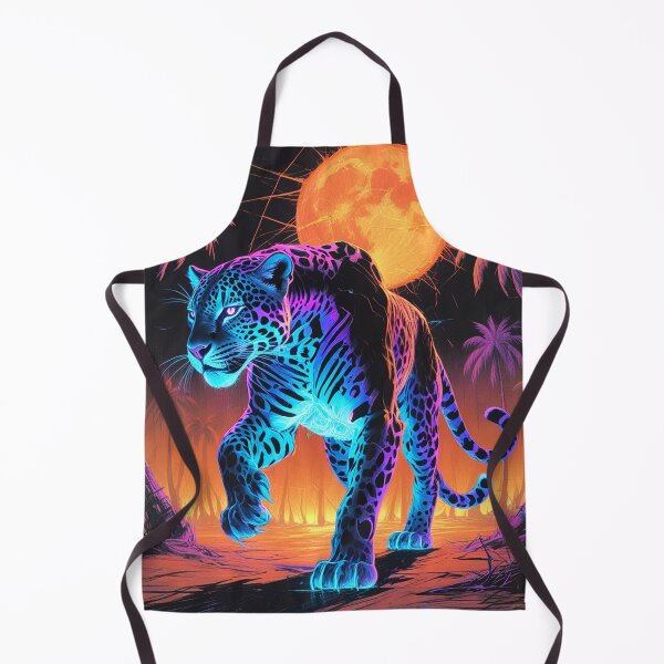 Item preview, Glitching Cyber Jaguar in the Depths of the Wasteland designed and sold by Blueangelgal.