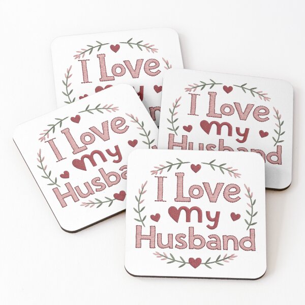 Item preview, I Love My Husband  Embroidered Heart Design designed and sold by ArtDesignTp.