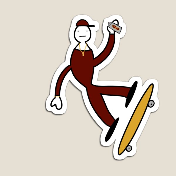 Item preview, Gangsta Fred Skateboarding  designed and sold by artisticabbey.