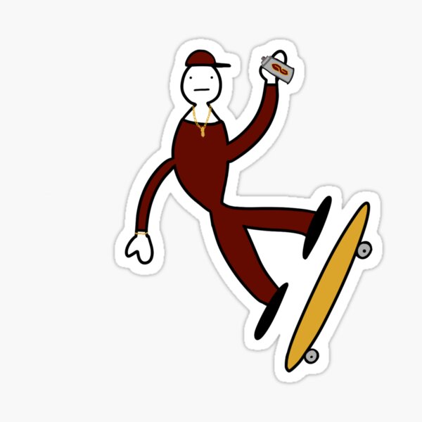 Item preview, Gangsta Fred Skateboarding  designed and sold by artisticabbey.