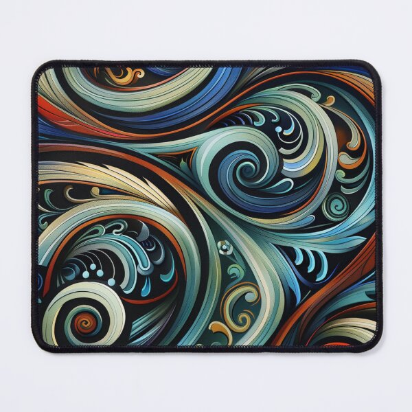 Item preview, New Zealand Māori Paua Pattern Koru Design 406 designed and sold by GrinGalore.