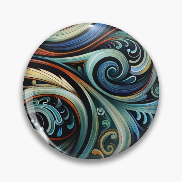 Item preview, New Zealand Māori Paua Pattern Koru Design 406 designed and sold by GrinGalore.