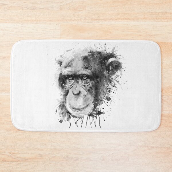 Item preview, Chimpanzee Portrait – Black & White designed and sold by caracatita75.