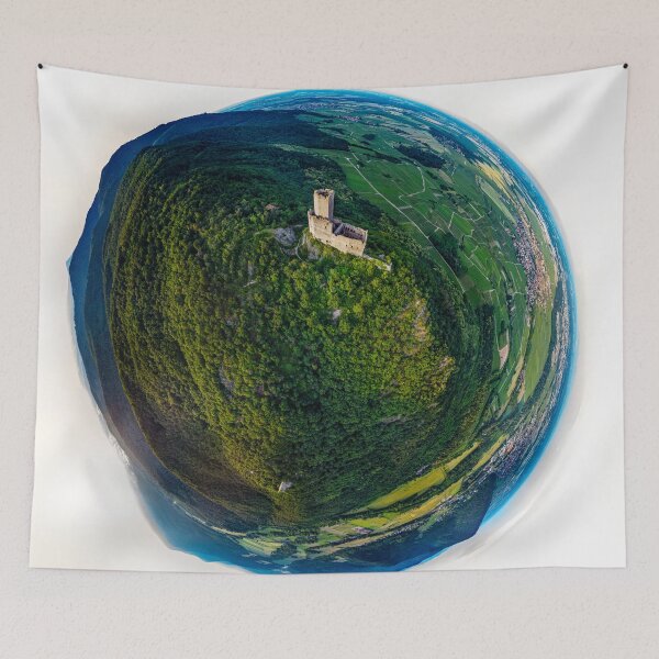 Item preview, Little planet view of castle Ortenbourg in Alsace, France.  designed and sold by Alexander Sorokopud.
