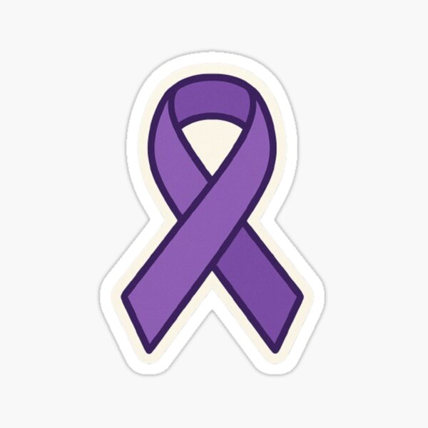 Item preview, Purple Ribbon of Awareness designed and sold by CharactersFans.