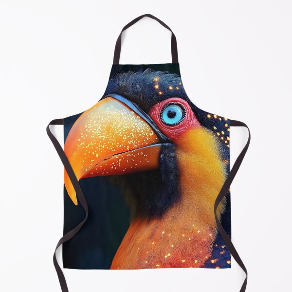 Item preview, Portrait Animal Toucan Bird with Glowing Sparkles Tropical Fantasy Colorful Creature designed and sold by Cautenjari.