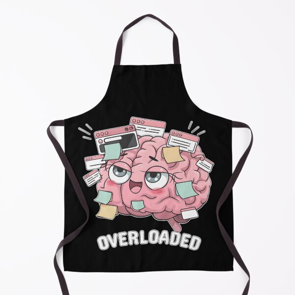 Item preview, Overstimulated Kawaii Brain Cute Mental Overload designed and sold by ViktoonShirts.