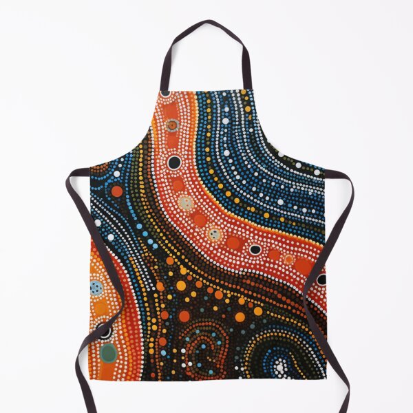 Item preview, Aboriginal Inspired Dot Art - Water Lava Rivers designed and sold by GrinGalore.