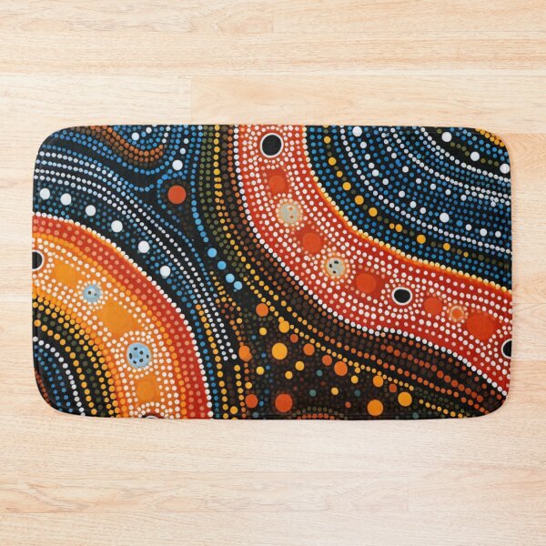 Item preview, Aboriginal Inspired Dot Art - Water Lava Rivers designed and sold by GrinGalore.