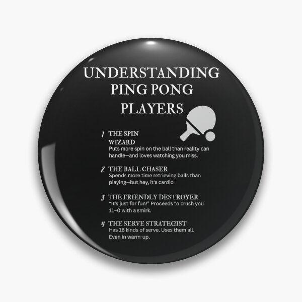 Item preview, Understanding Ping Pong Players – Funny Quotes for Table Tennis Addicts – Black designed and sold by PsyFlow35.