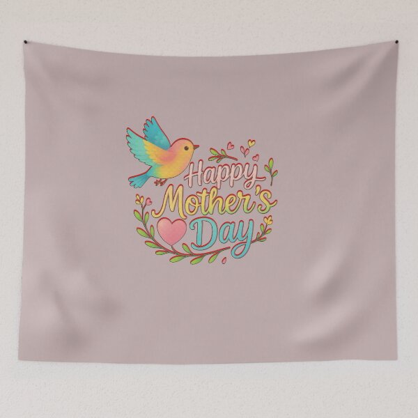 Item preview, Happy Mother's Day Bird Art - Bright Cheerful Design for Mom and Loved Ones designed and sold by MoodCircuit.