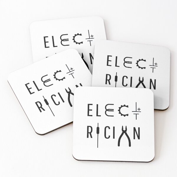 Item preview, Electrician with symbols designed and sold by puzzledRaven.