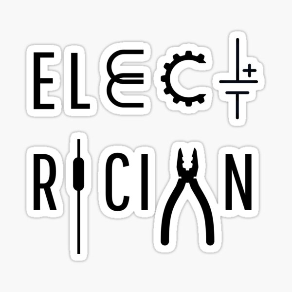 Artikel-Vorschau von Elektriker mit Symbolen, designt und verkauft von puzzledRaven.