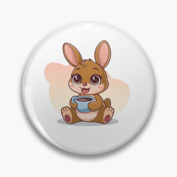 Item preview, rabbit with coffee designed and sold by Eternalski.