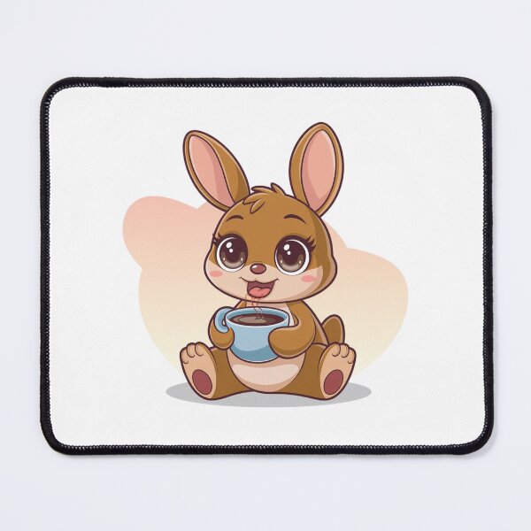 Item preview, rabbit with coffee designed and sold by Eternalski.