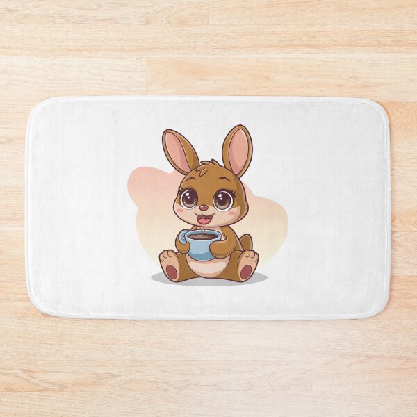 Item preview, rabbit with coffee designed and sold by Eternalski.