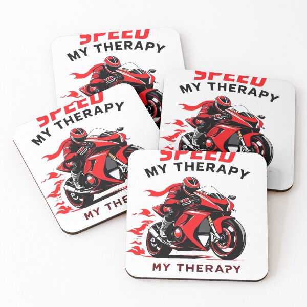 Item preview, Speed My Therapy – Racing Biker T-Shirt designed and sold by ARTReMi.