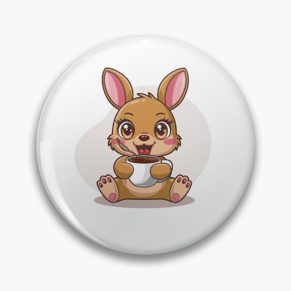 Item preview, rabbit with coffee designed and sold by Eternalski.