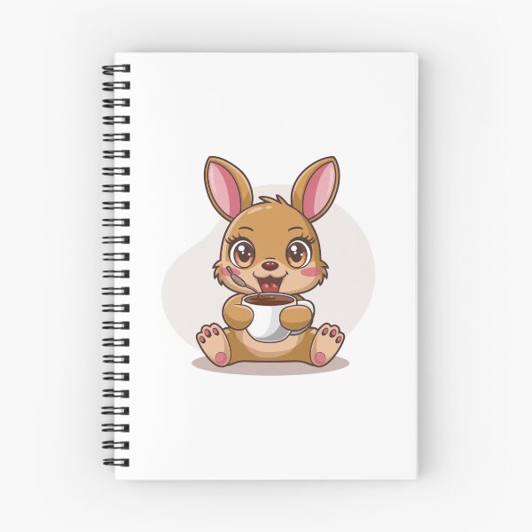Item preview, rabbit with coffee designed and sold by Eternalski.