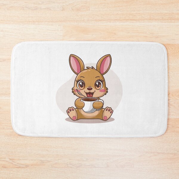 Item preview, rabbit with coffee designed and sold by Eternalski.