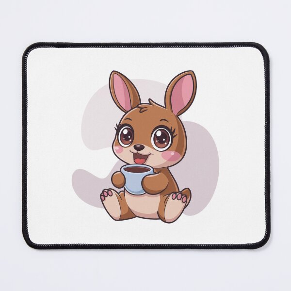 Item preview, rabbit with coffee designed and sold by Eternalski.