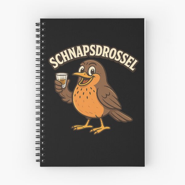 Item preview, Schnapsdrossel – Funny bird with shot glass designed and sold by Print-Zoo.