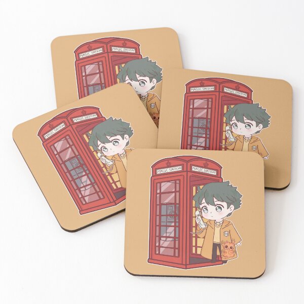Item preview, Huffle House Magic Station – Cute Wizard Boy & Cat designed and sold by BGMeYou.