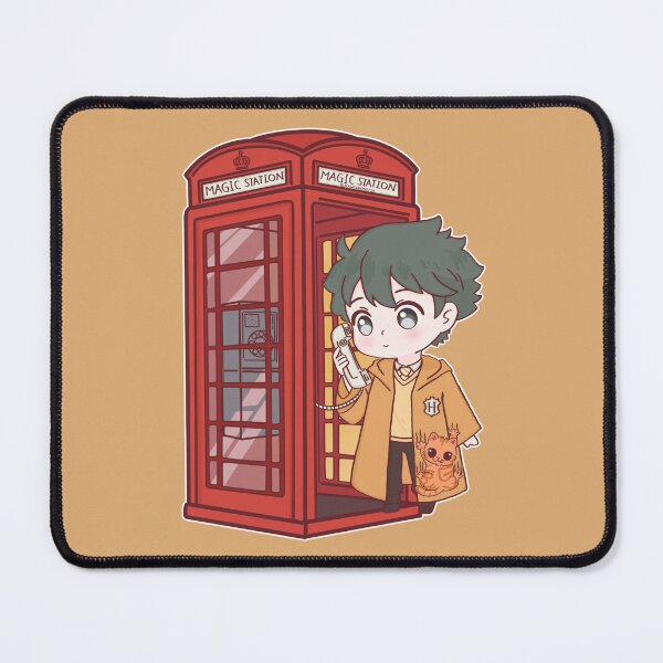 Item preview, Huffle House Magic Station – Cute Wizard Boy & Cat designed and sold by BGMeYou.