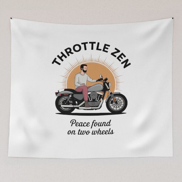 Item preview, Throttle Zen – Peace on Two Wheels Shirt designed and sold by ARTReMi.
