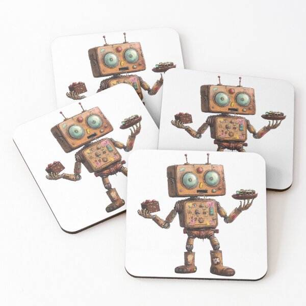 Item preview, Chocolate Courier Bot designed and sold by MelaDizayn.