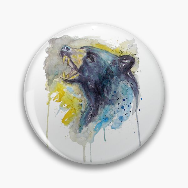 Item preview, Roaring Black Bear Watercolor designed and sold by caracatita75.