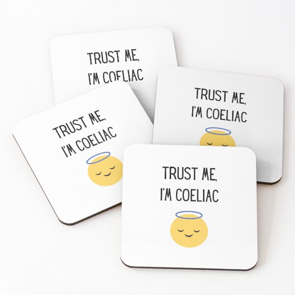 Item preview, Trust Me, I'm Coeliac Funny Gluten Free Angel Emoji Design designed and sold by My Gluten Free Life UK.