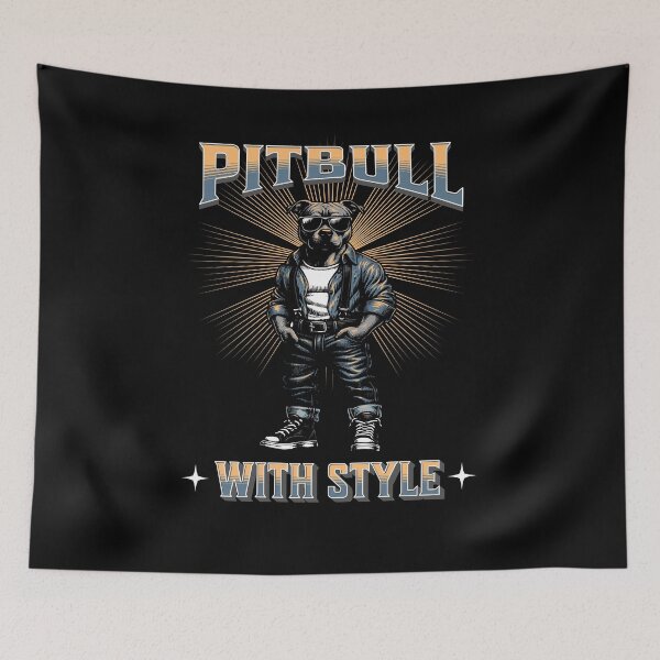 Item preview, Pitbull With Style - Design designed and sold by ChrismaPrint.