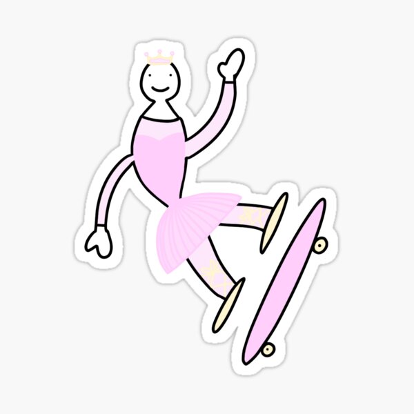 Item preview, Ballerina Fred Skateboarding  designed and sold by artisticabbey.