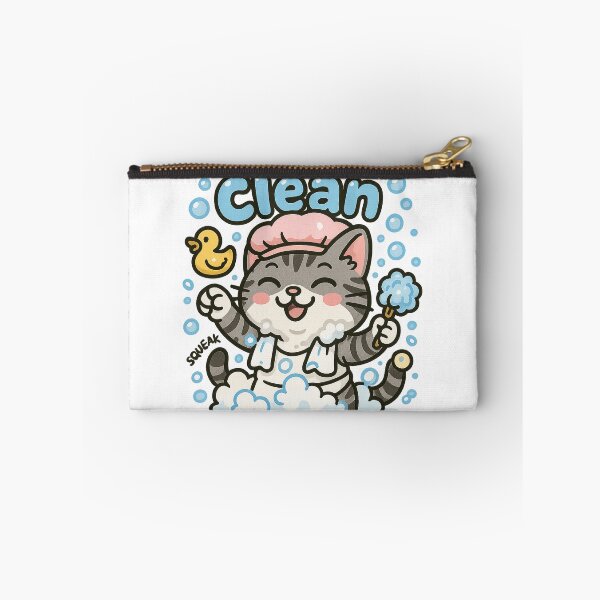 Item preview, Clean Cat – Bubble Bath Time Illustration designed and sold by 奇0904.