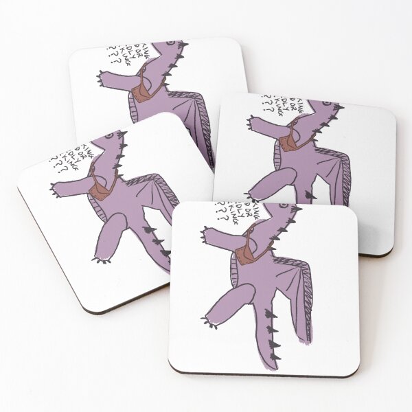 Item preview, Purple dragon ‘working hard or hardly working’ designed and sold by Scribble Catz.