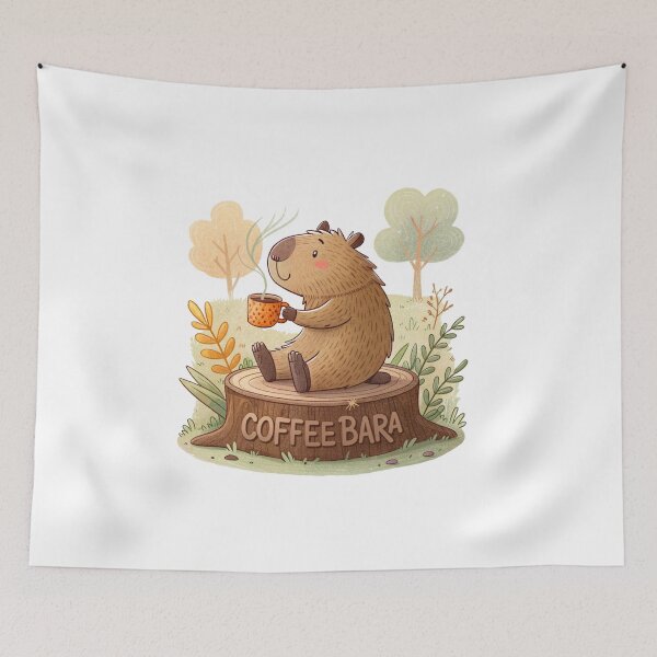 Item preview, Capybara - Coffeebara – Your Perfect Coffee Companion designed and sold by SibMa.