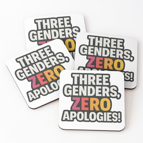 Item preview, Three Genders, Zero Apologies – Bold Pride Statement designed and sold by Haus Of Sin.